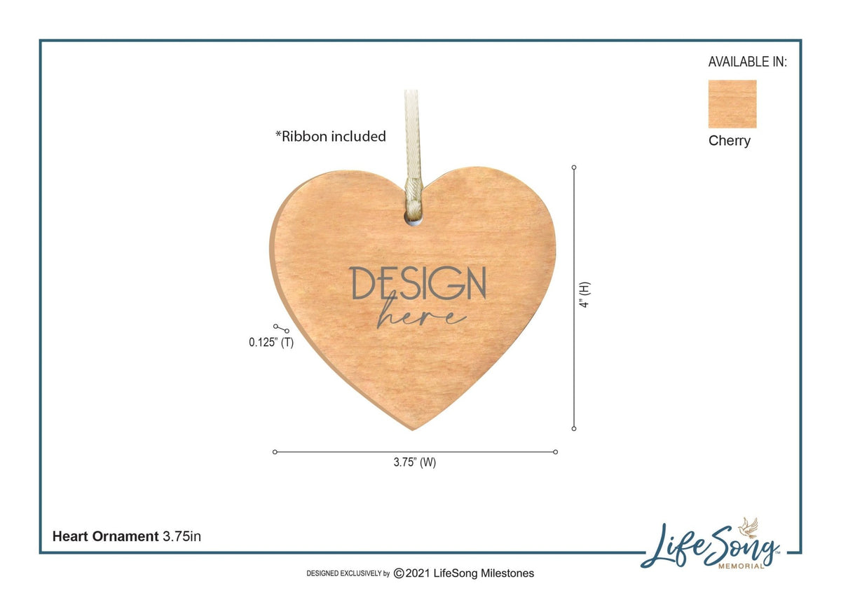 Pet Memorial Wooden Heart Ornament - Forever Wouldn't Have Been - LifeSong Milestones