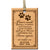 Pet Memorial Wooden Pendant Ornament - If Tears Could Have Saved - LifeSong Milestones