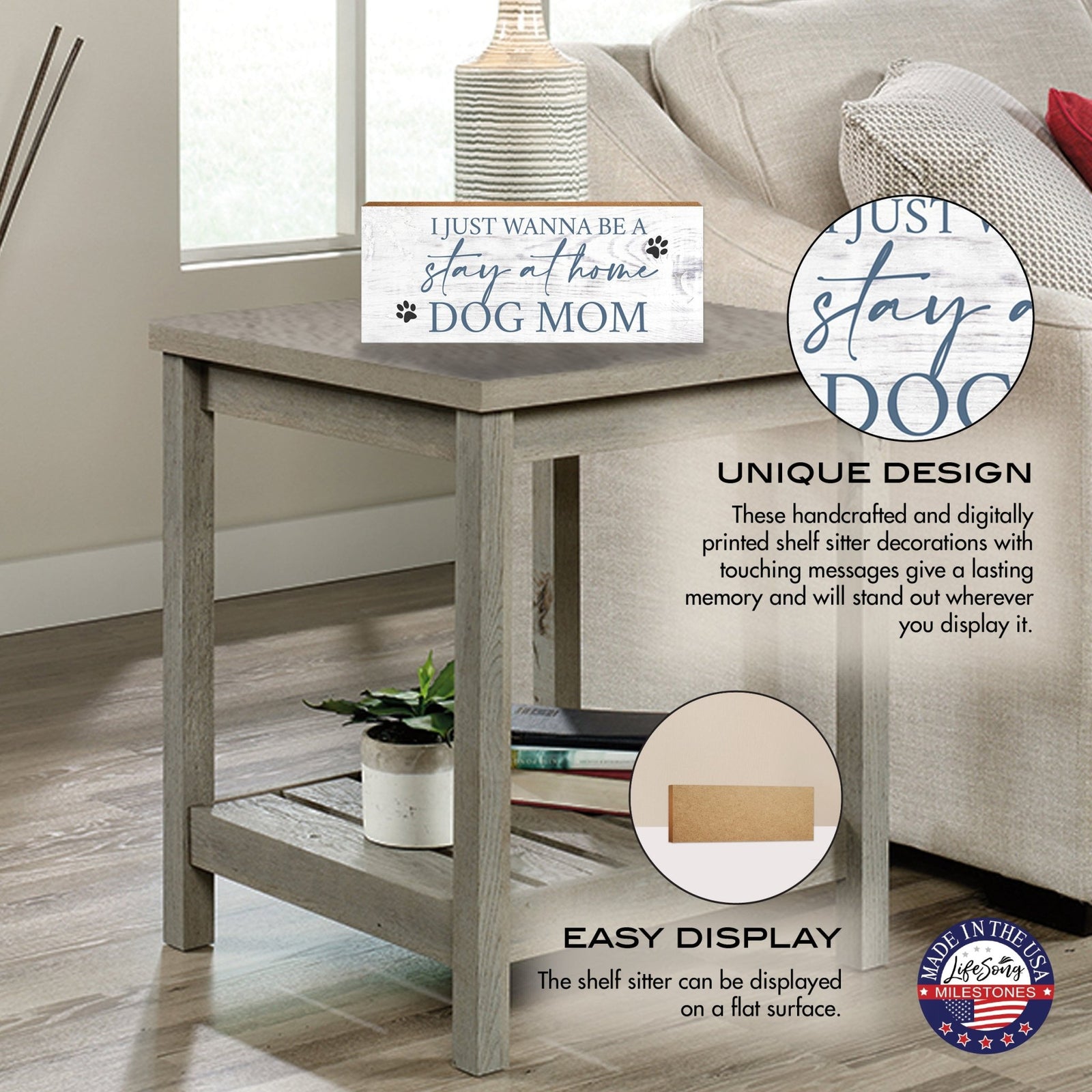 Pet Shelf Décor and Tabletop Signs Home Decor - LifeSong Milestones