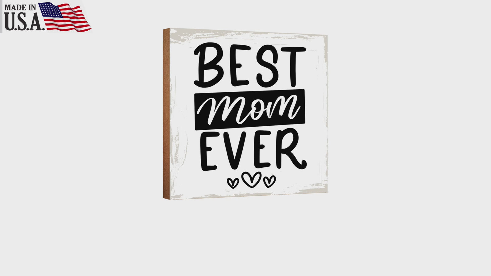 LifeSong Milestones Wooden Shelf Decor and Tabletop Signs Gift for Mother’s Day