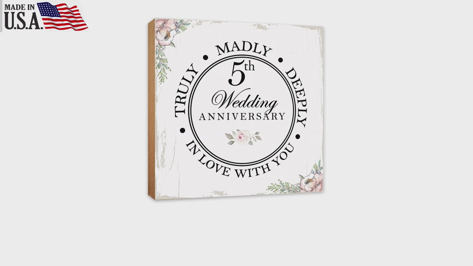 Lifesong Milestones Wedding Anniversary Shelf and Tabletop Decor Gift for Couple