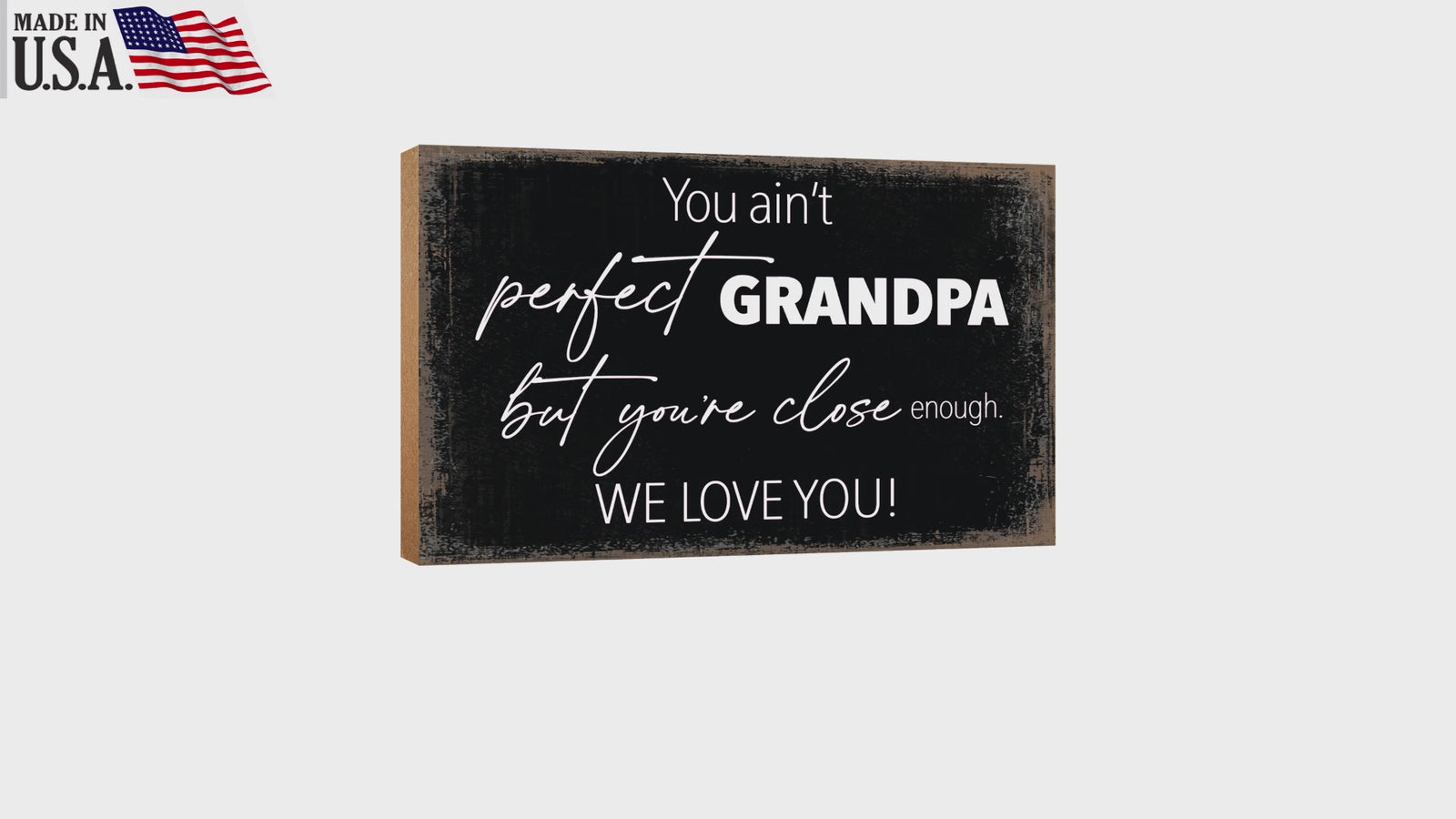 Grandfather's special gift table decor, a thoughtful addition to his shelf.