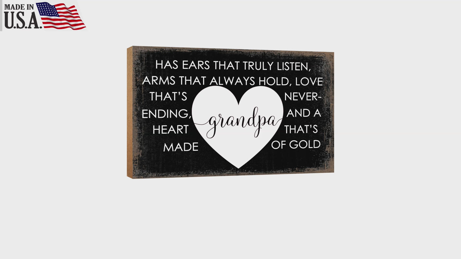 Grandfather's special gift table decor, a thoughtful addition to his shelf.