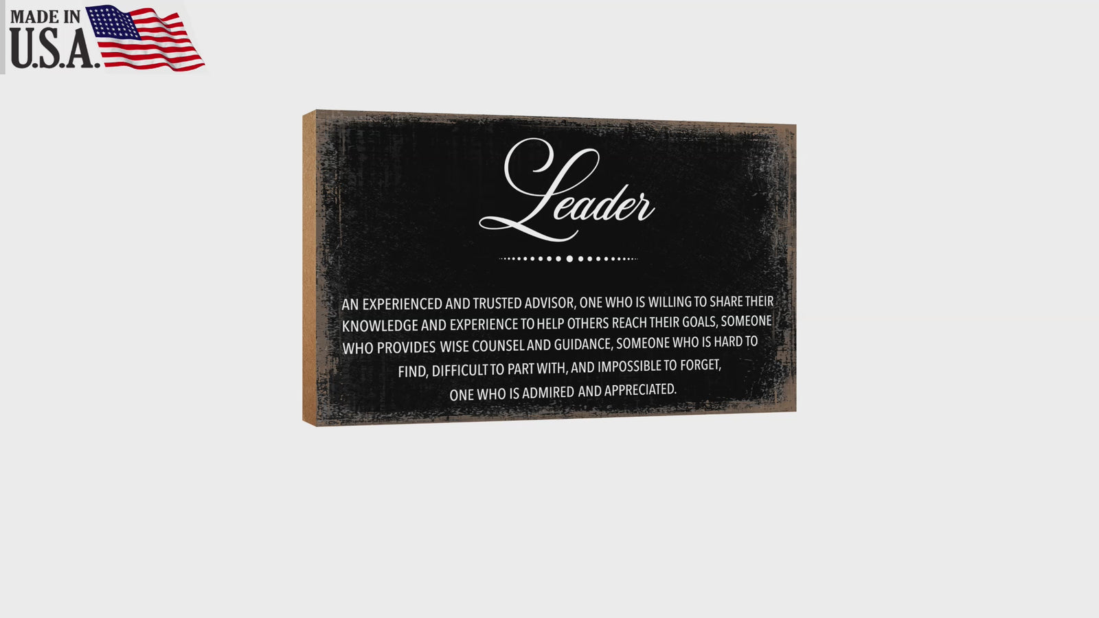 Tabletop Decor Gift for Boss: A beautifully designed wooden table accessory.