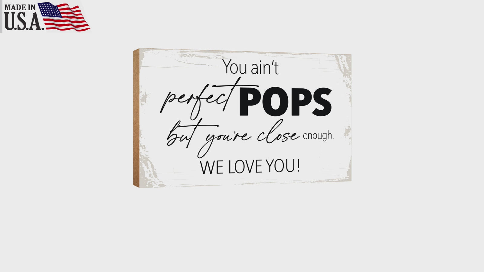 Grandfather's special gift table decor, a thoughtful addition to his shelf.