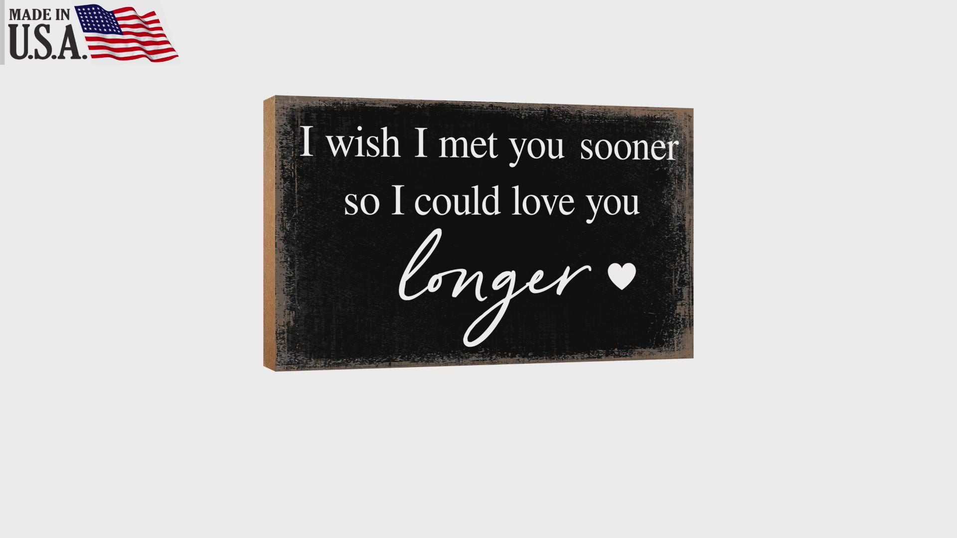 Inspirational wall décor: A sentimental gift for your husband.