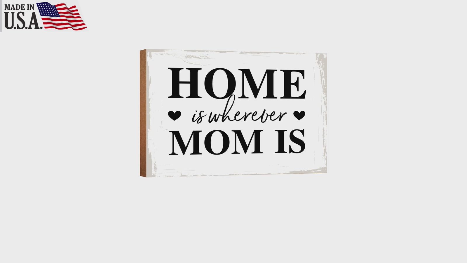 LifeSong Milestones Wooden Shelf and Tabletop Home Decor Gift for Mother’s Day