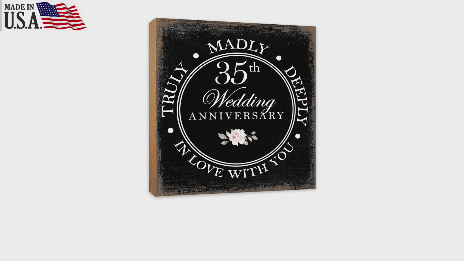 Anniversary Gift for Parents and Couples: This Lifesong Milestones creation adds a touch of love to your home.