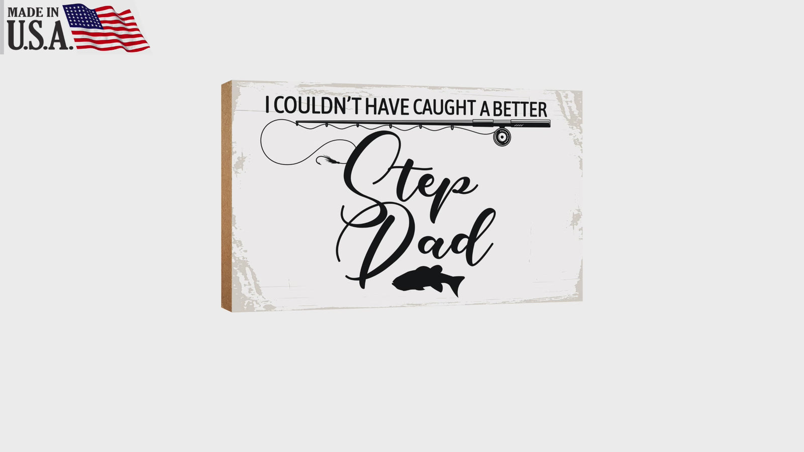 Office Decor for Fishing Enthusiasts - Lifesong Milestones Wooden Tabletop.