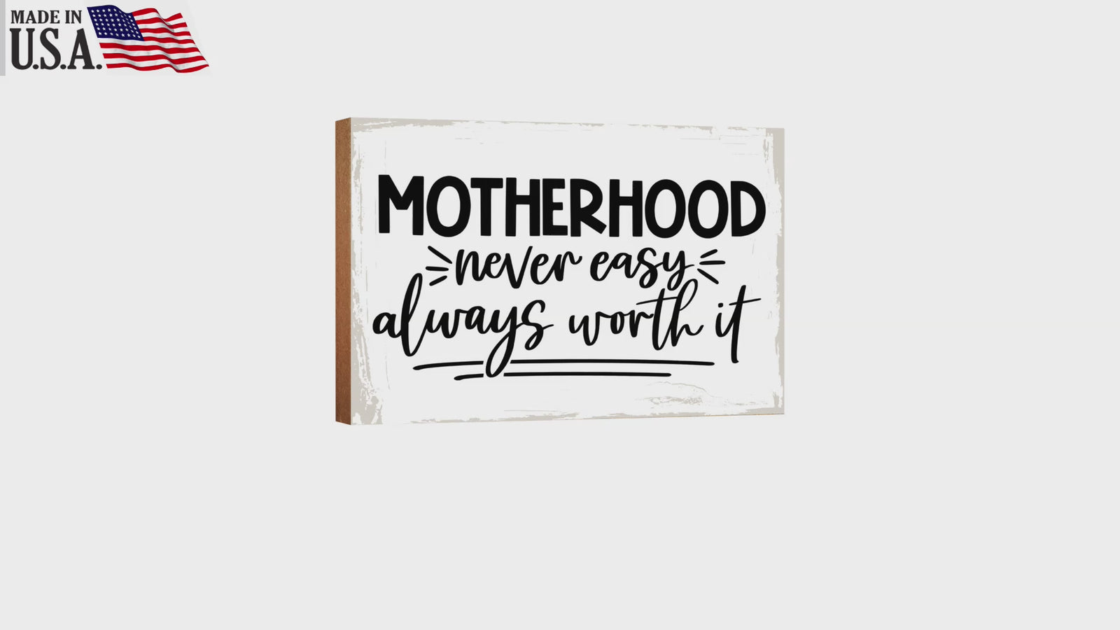 LifeSong Milestones Wooden Shelf and Tabletop Home Decor Gift for Mother’s Day