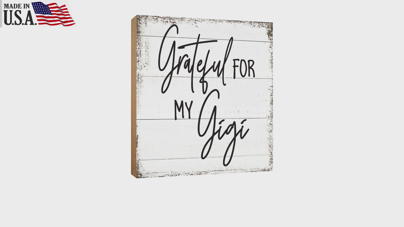 LifeSong Milestones Handcrafted Wooden Shelf Decor - Unique Mother's Day Gift for Grandmother