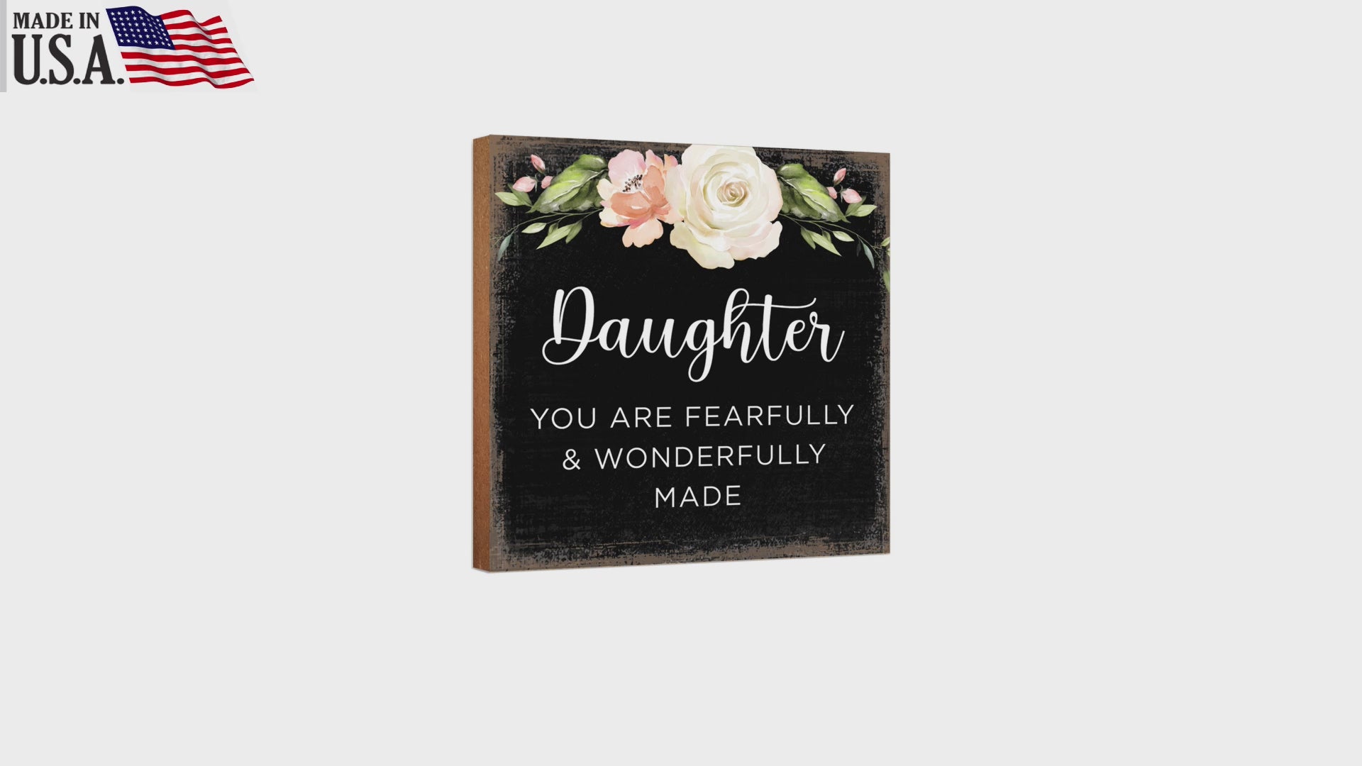 Unique Shelf Decor and Table Top Signs Gift for Daughter