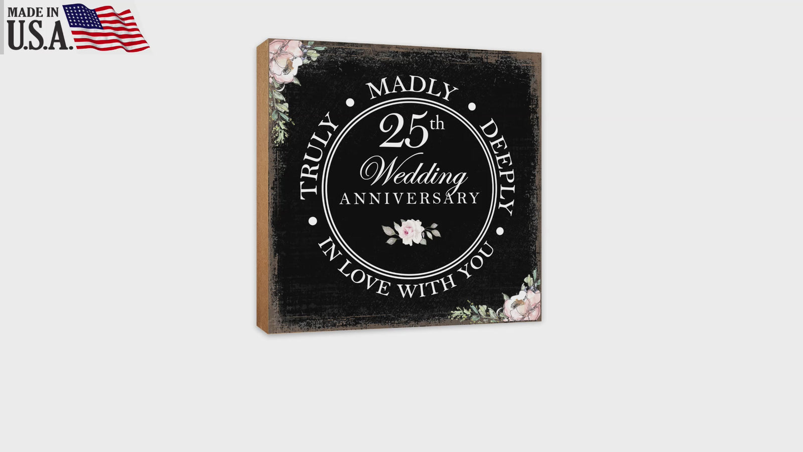 Lifesong Milestones Table Top Décor: Elevate your home decoration with this elegant anniversary-themed piece.