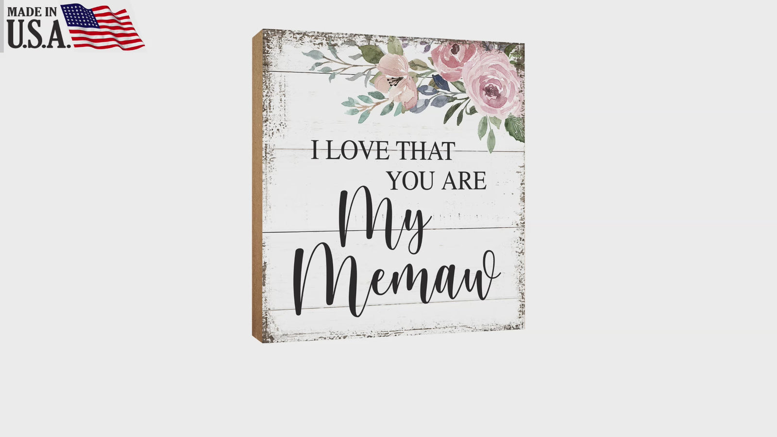Heartwarming Wooden Shelf Decor - Tabletop Signs Gift for Grandmother, a Distinctive Mother's Day Expression