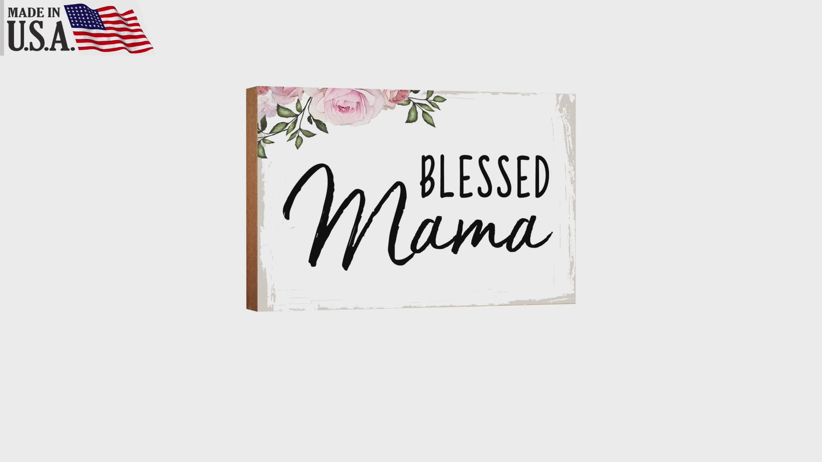 Wooden Shelf and Tabletop Home Decor Gift for Mother’s Day