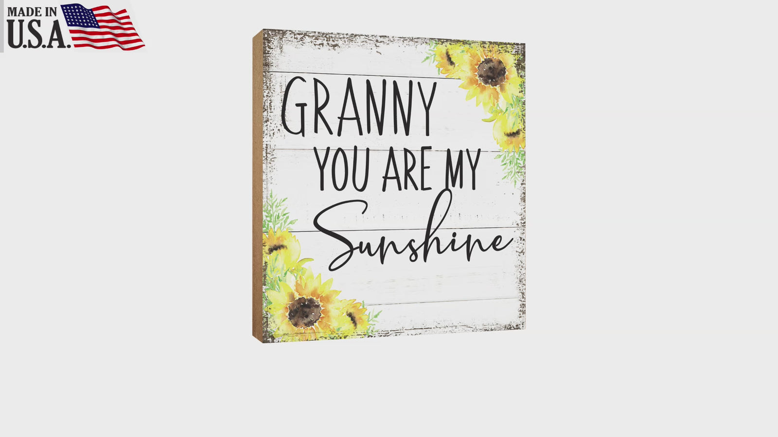 LifeSong Milestones Handcrafted Wooden Shelf Decor - Unique Mother's Day Gift for Grandmother