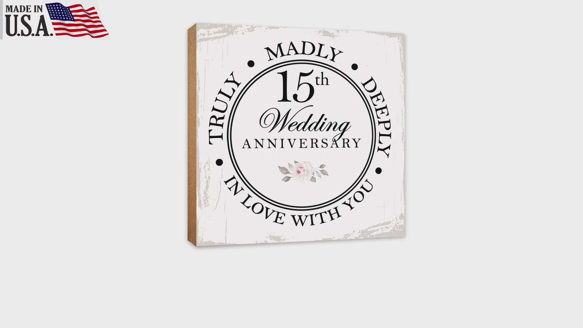 Lifesong Milestones Table Top Décor: Elevate your home decoration with this elegant anniversary-themed piece.