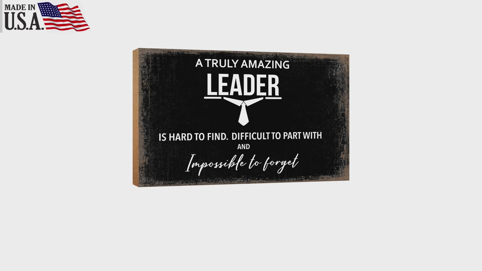 LifeSong Milestones Wooden Shelf and Table Top Office Decor Gift for Boss