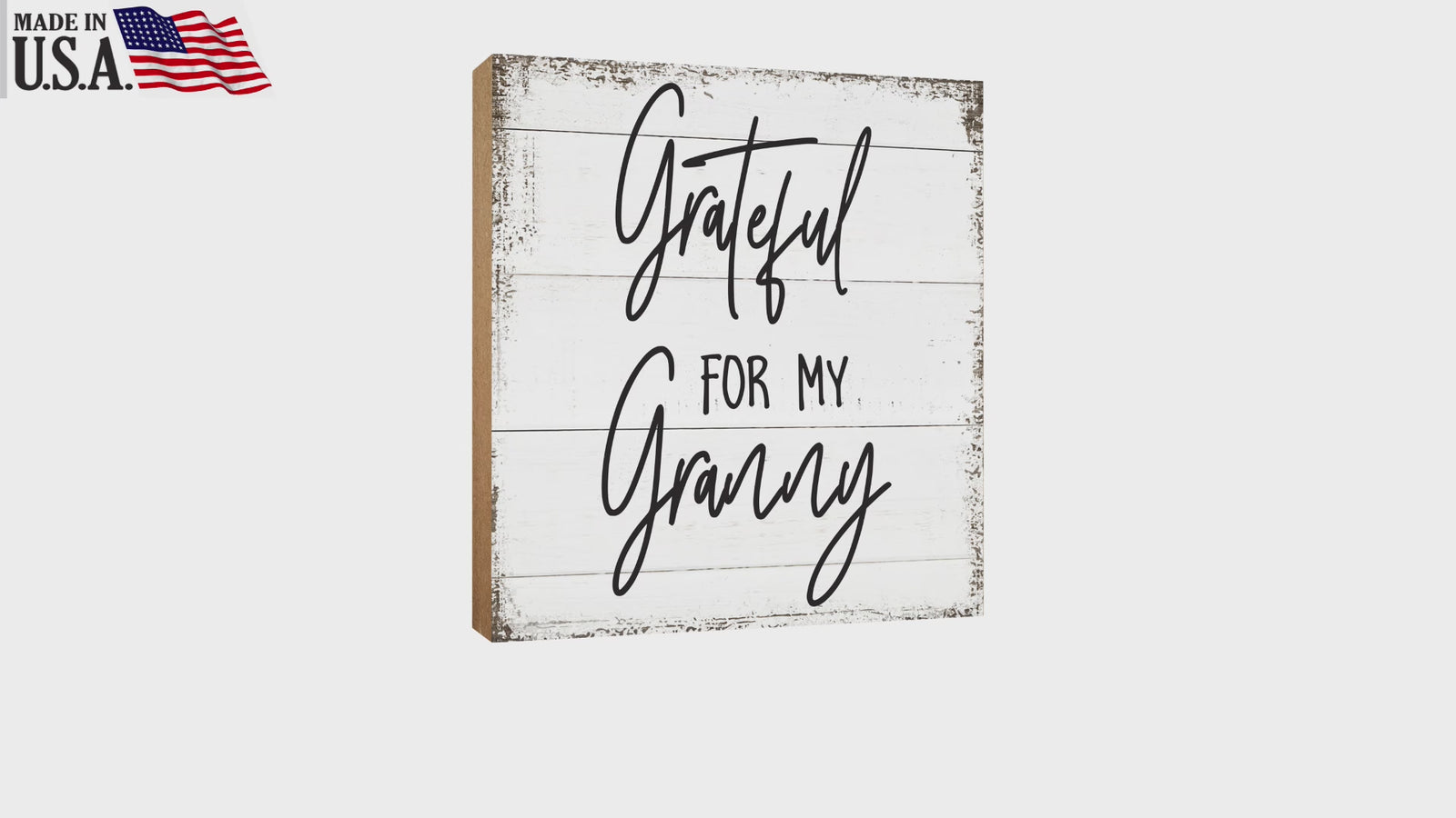 LifeSong Milestones Handcrafted Wooden Shelf Decor - Unique Mother's Day Gift for Grandmother