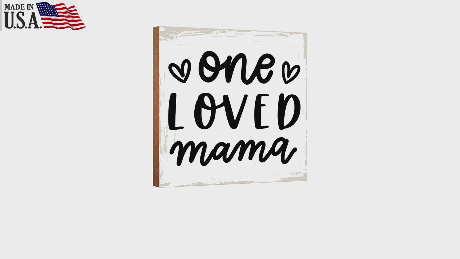 LifeSong Milestones Wooden Shelf Decor and Tabletop Signs Gift for Mother’s Day