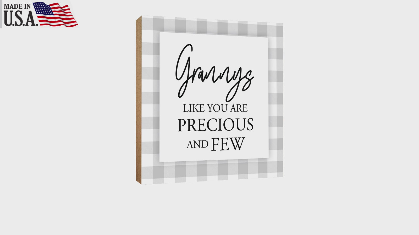 LifeSong Milestones Handcrafted Wooden Shelf Decor - Unique Mother's Day Gift for Grandmother