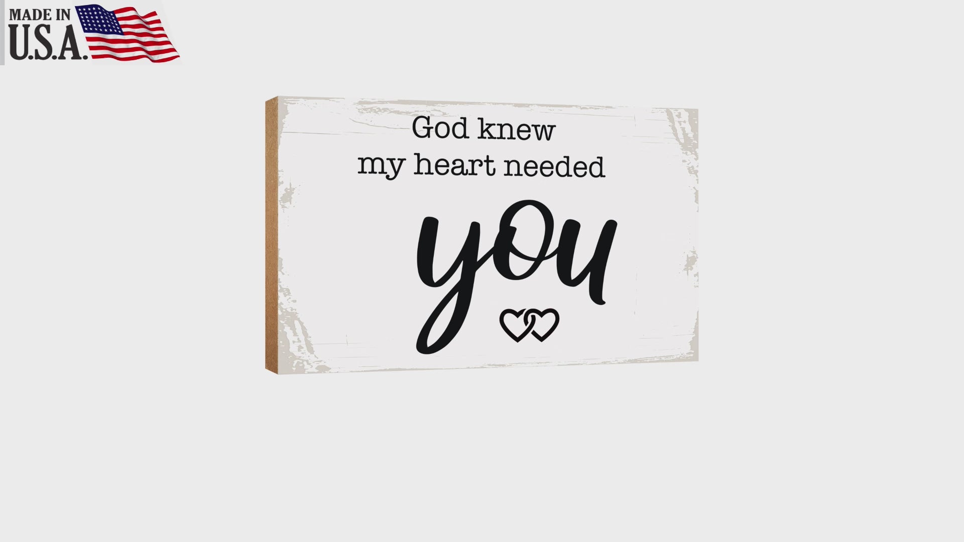 Inspirational wall décor: A sentimental gift for your husband.