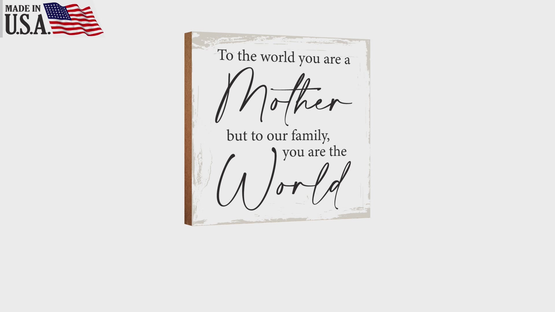 Wooden Shelf Decor and Tabletop Signs Gift for Mother’s Day