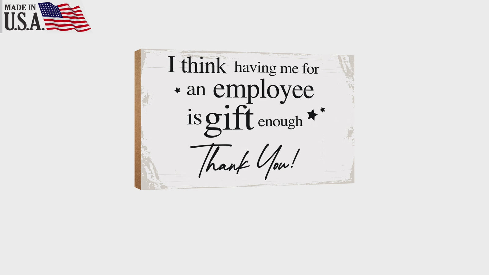 Tabletop Decor Gift for Boss: A beautifully designed wooden table accessory.