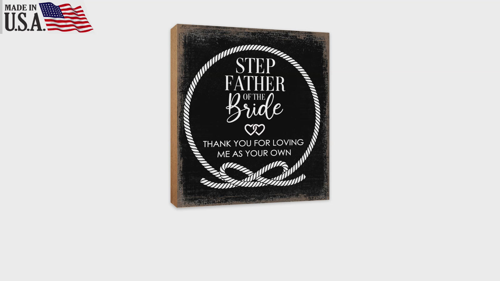 Wooden Tabletop and Shelf Décor Gift for Stepdad