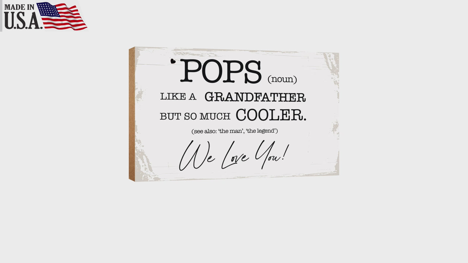 Unique shelf décor for your beloved grandfather, a special gift table decor.