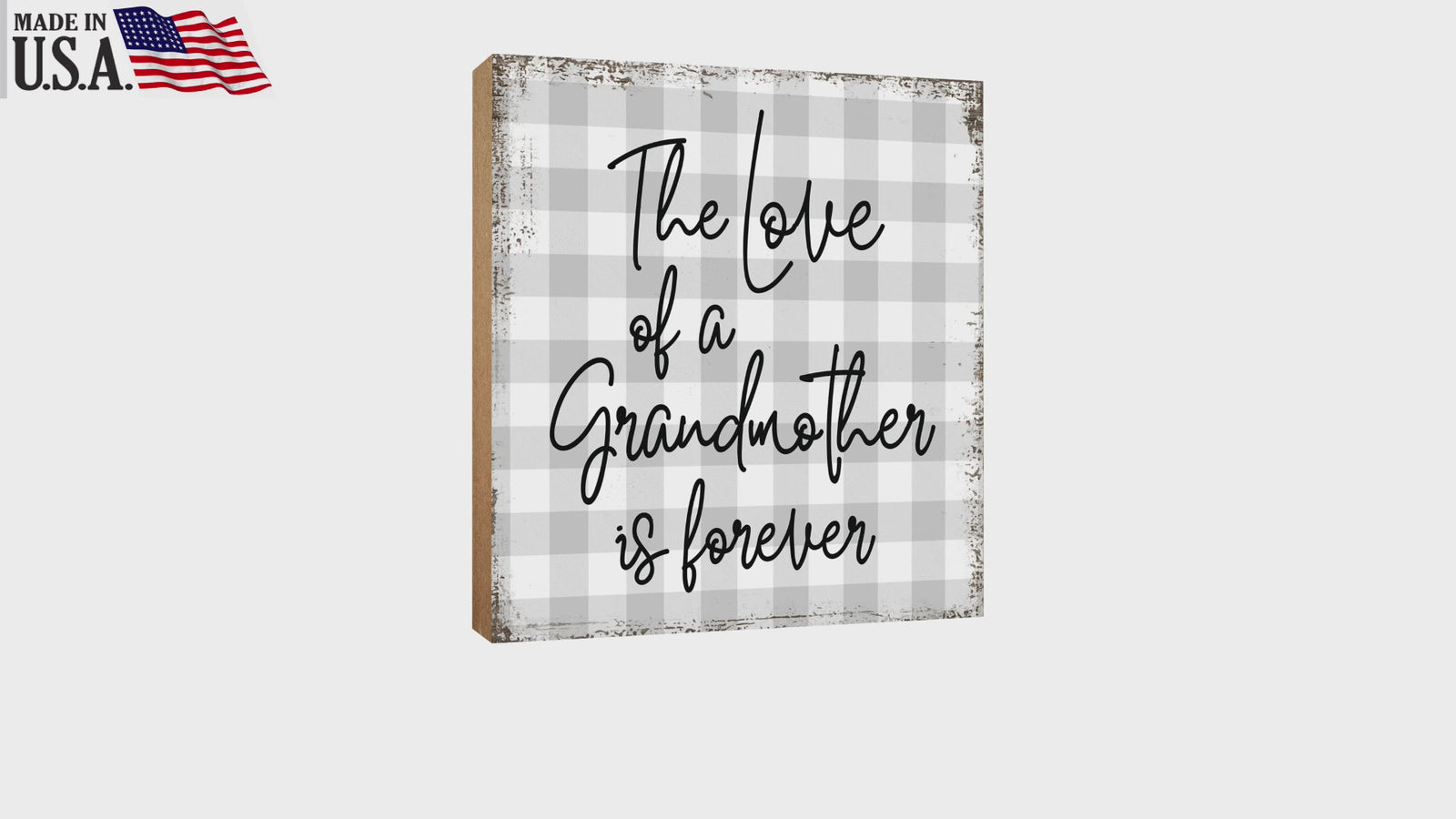 Heartwarming Wooden Shelf Decor - Tabletop Signs Gift for Grandmother, a Distinctive Mother's Day Expression