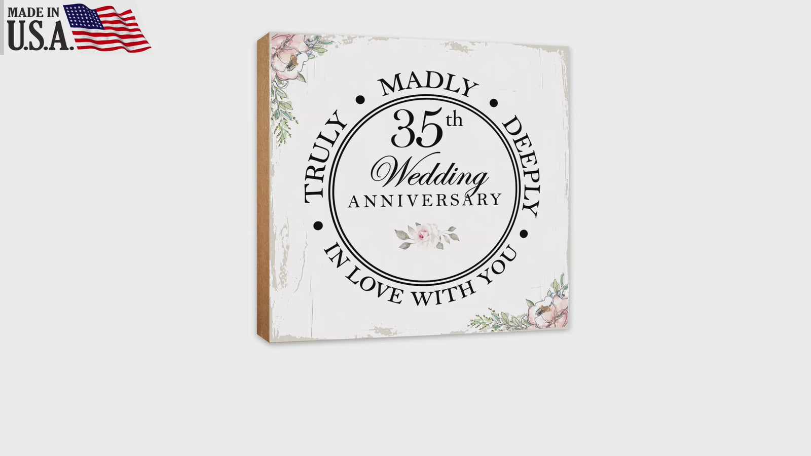 Lifesong Milestones Wedding Anniversary Shelf and Tabletop Decor Gift for Couple