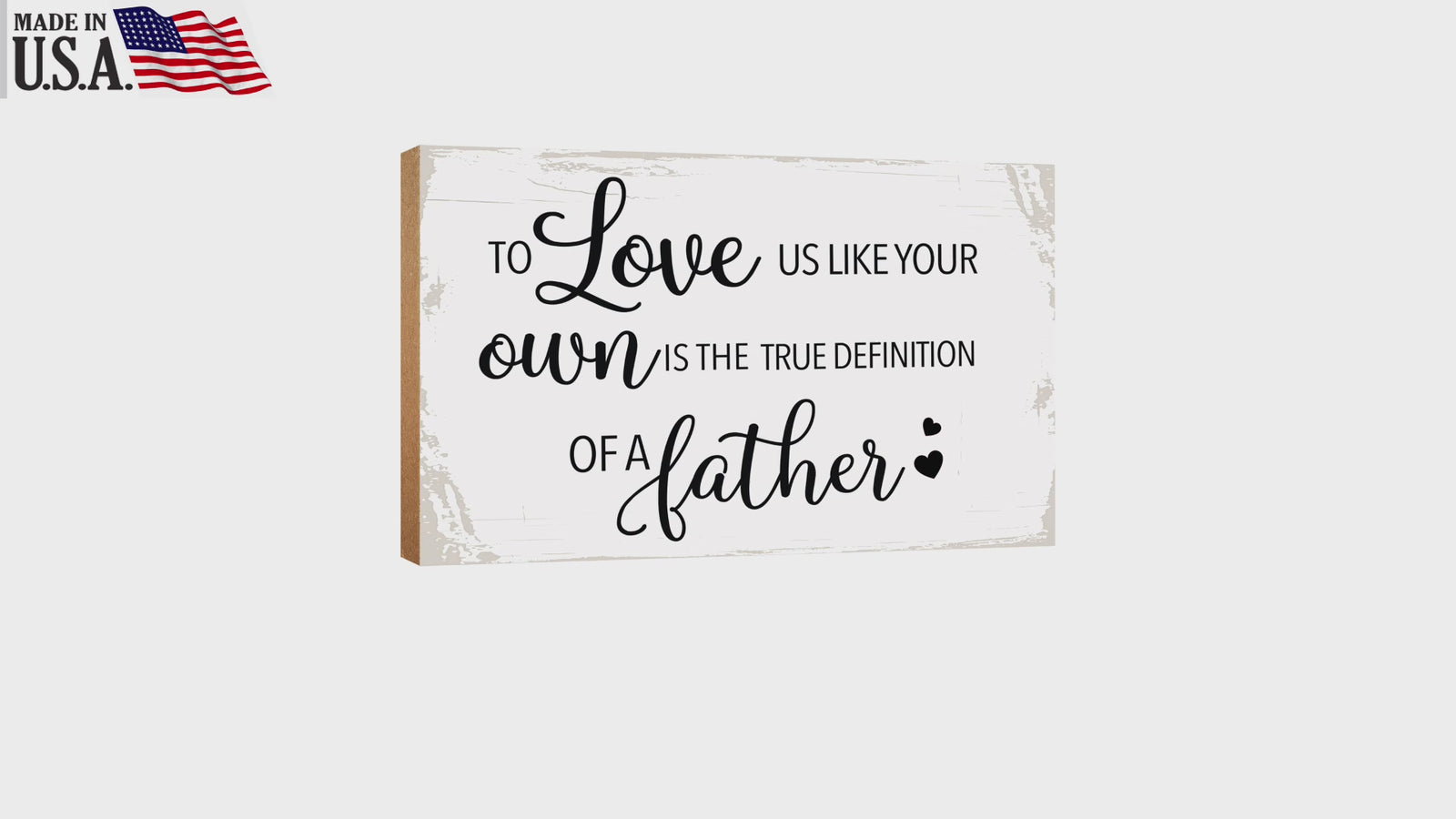 Wooden Tabletop and Shelf Décor Gift for Stepdad