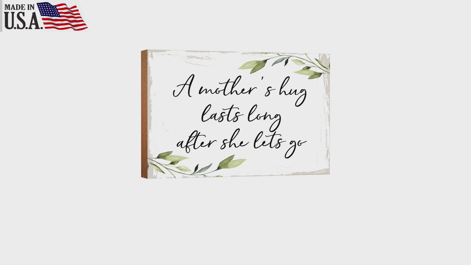 LifeSong Milestones Wooden Shelf and Tabletop Home Decor Gift for Mother’s Day