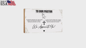 Wooden Tabletop and Shelf Décor Gift for Pastor