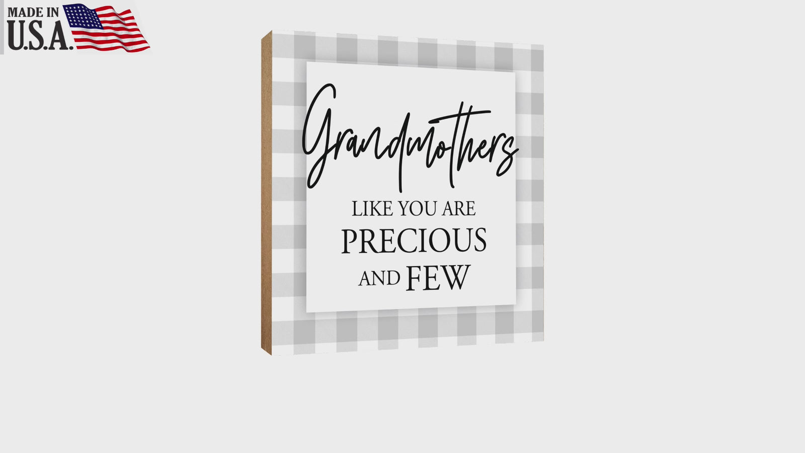 Elegant Home Decor Gift - Unique Shelf Decor and Tabletop Signs, Ideal Mother's Day Gift for Your Beloved Grandmother