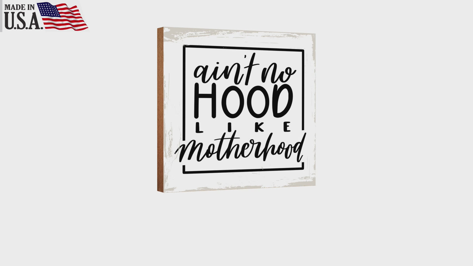 LifeSong Milestones Wooden Shelf Decor and Tabletop Signs Gift for Mother’s Day