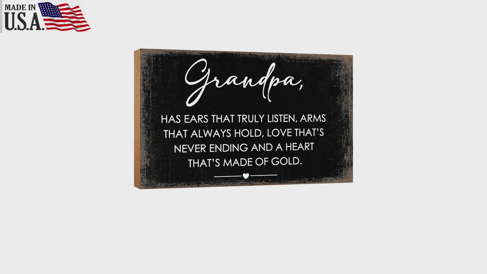 Unique shelf décor for your beloved grandfather, a special gift table decor.