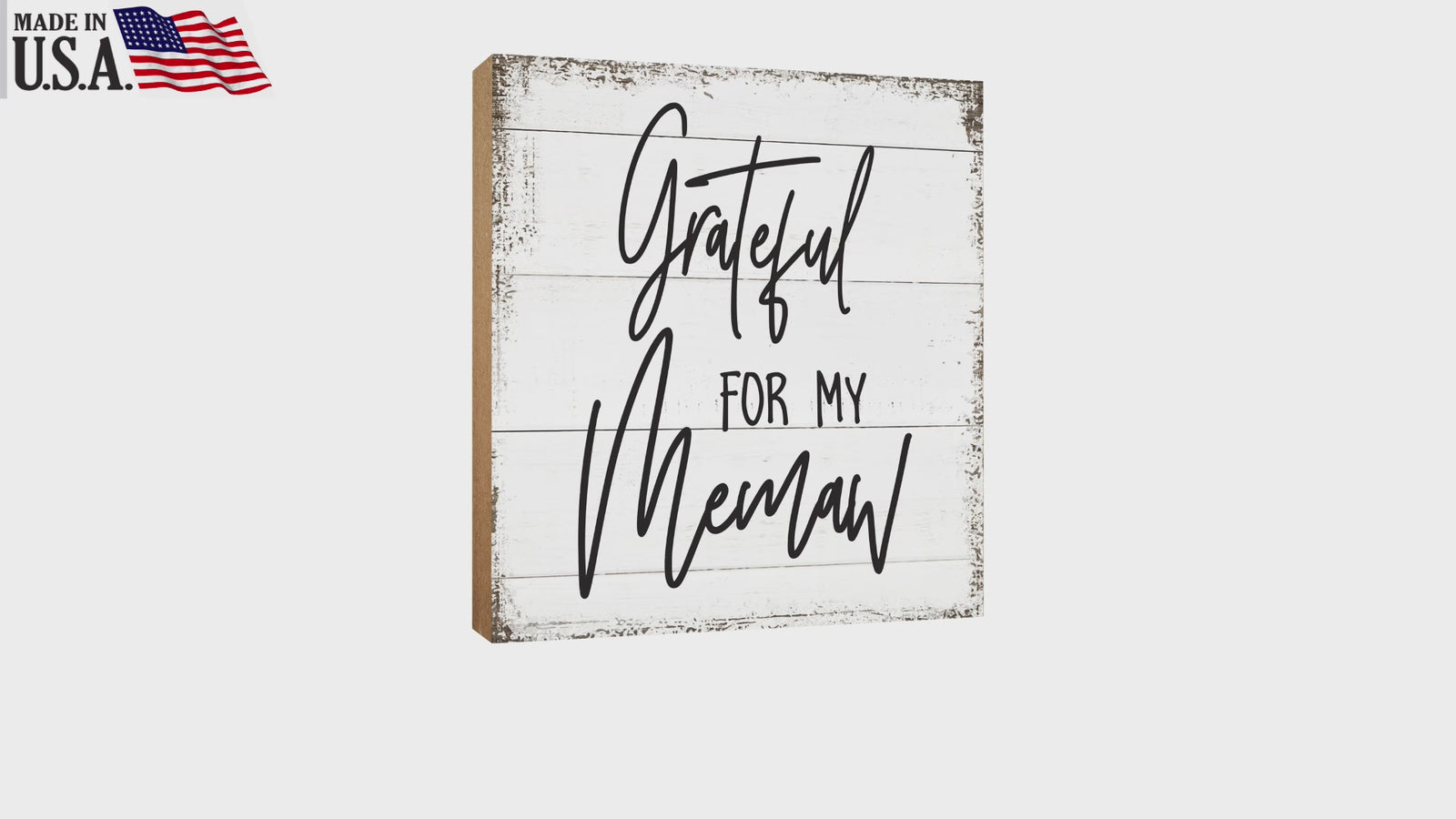 Heartwarming Wooden Shelf Decor - Tabletop Signs Gift for Grandmother, a Distinctive Mother's Day Expression