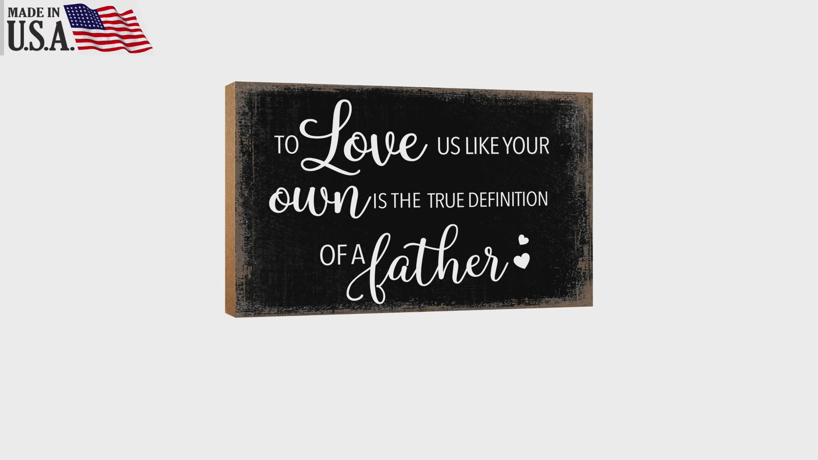 Wooden Tabletop and Shelf Décor Gift for Stepdad