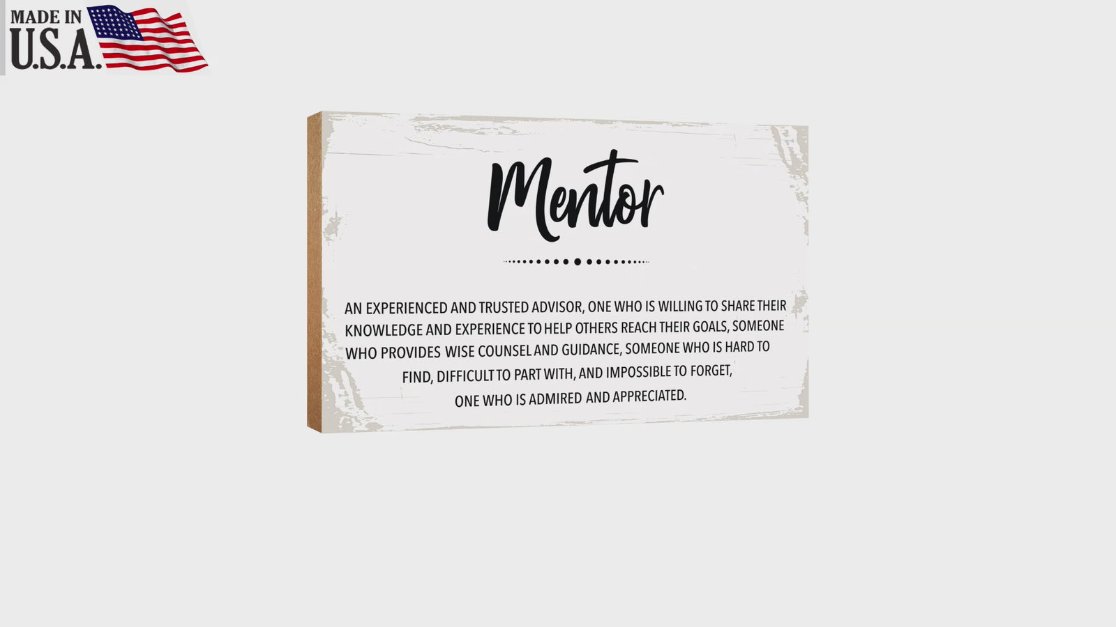 Tabletop Decor Gift for Boss: A beautifully designed wooden table accessory.