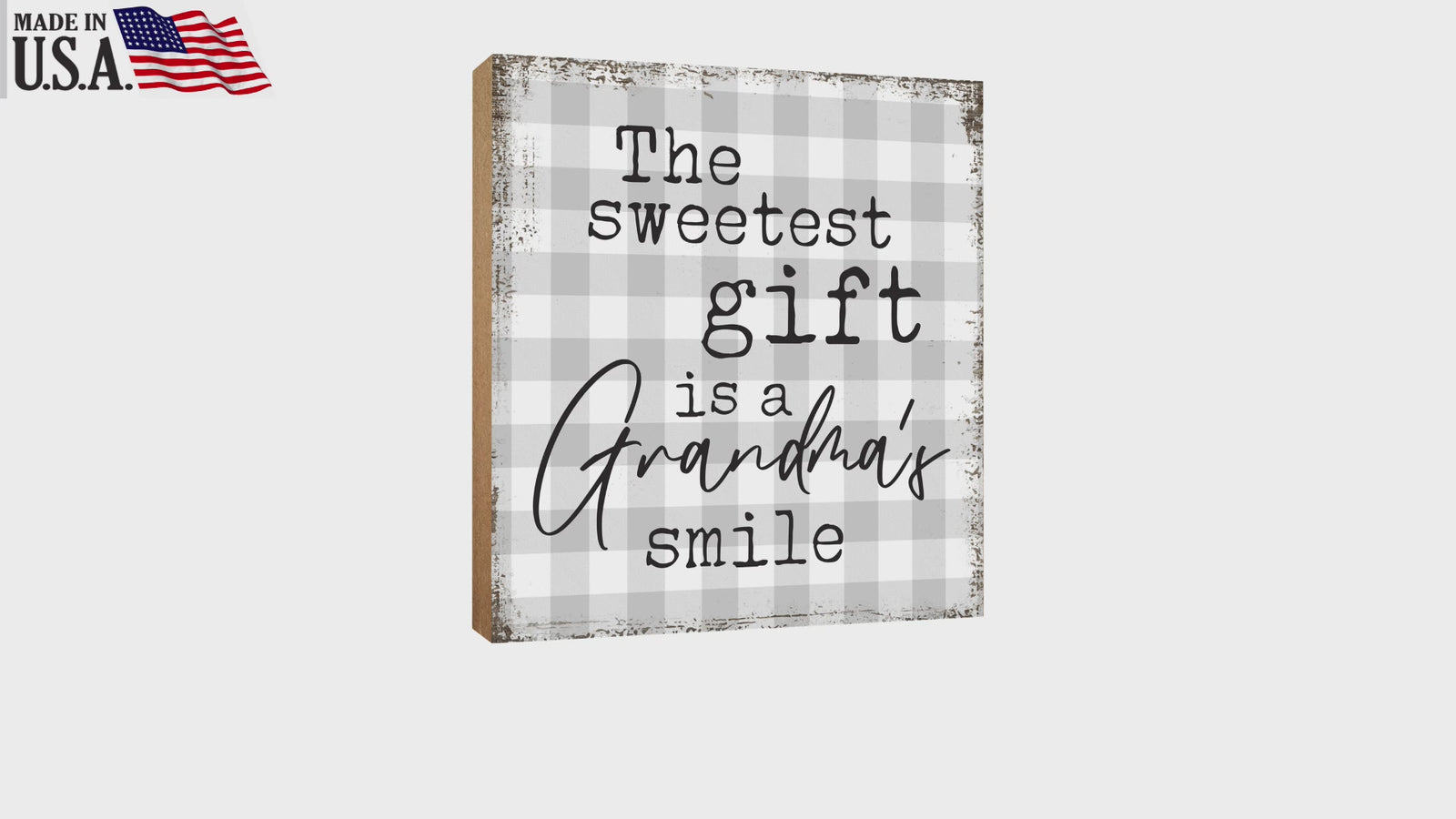 Elegant Home Decor Gift - Unique Shelf Decor and Tabletop Signs, Ideal Mother's Day Gift for Your Beloved Grandmother