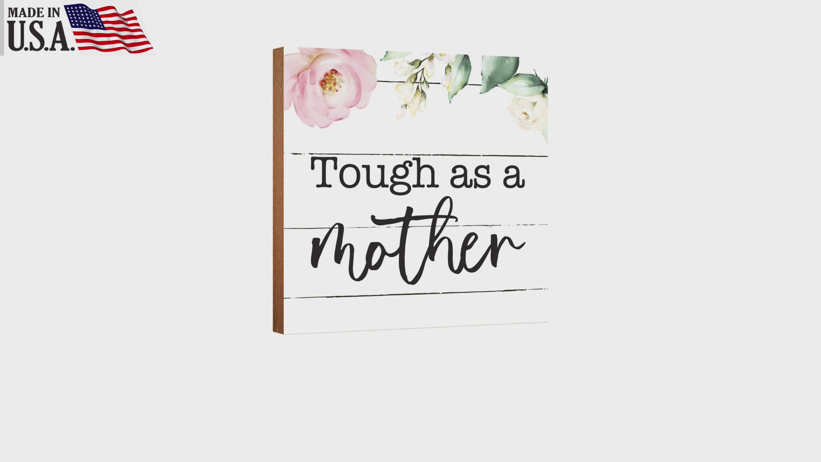 LifeSong Milestones Wooden Shelf Decor and Tabletop Signs Gift for Mother’s Day