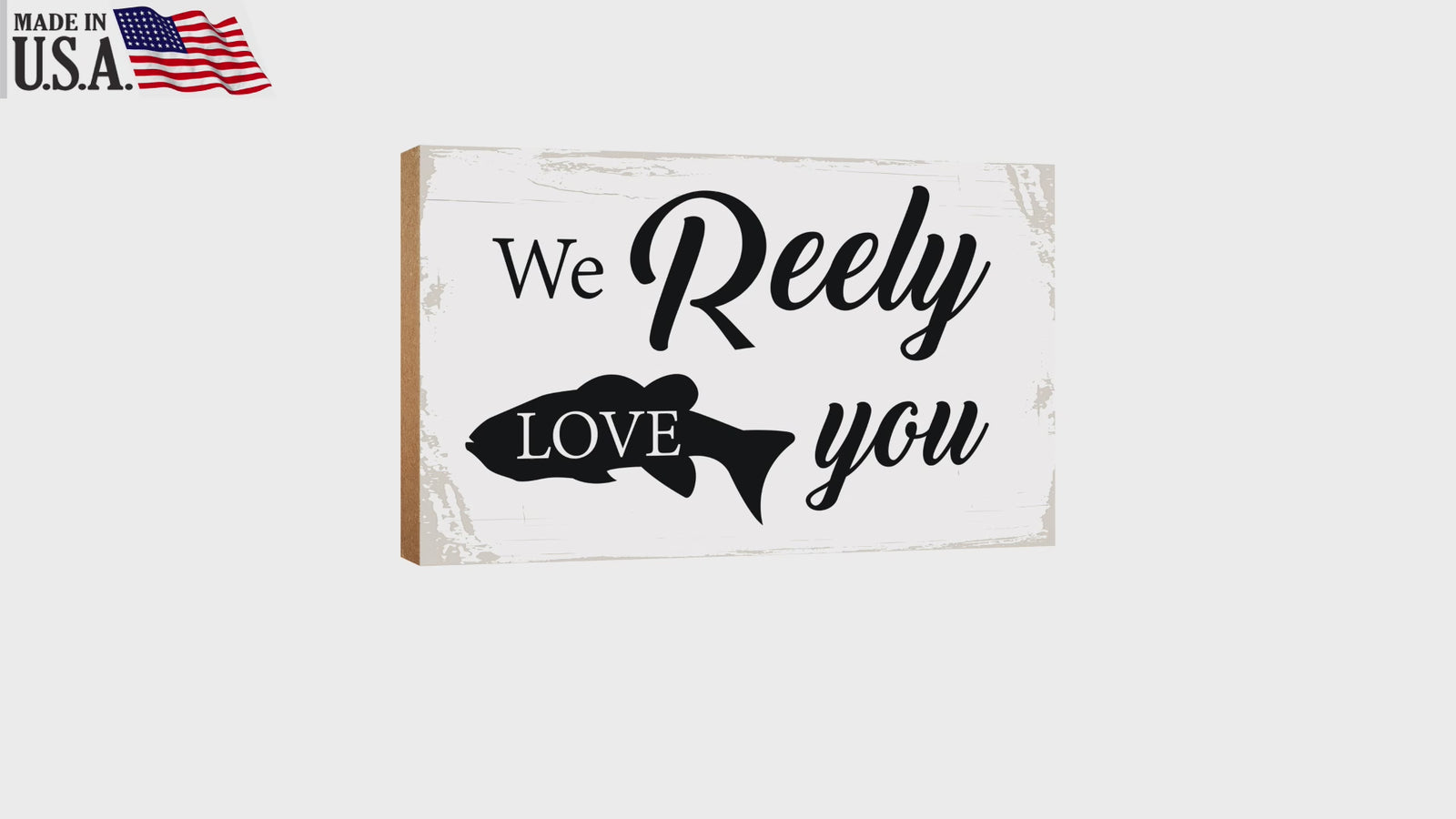 A wooden tabletop with Lifesong Milestones Wooden Tabletop - A Perfect Gift for Dad Who Loves Fishing.