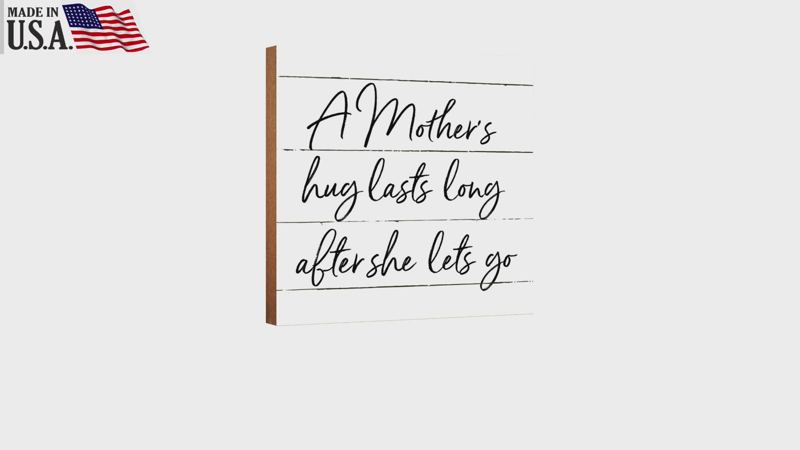 LifeSong Milestones Wooden Shelf Decor and Tabletop Signs Gift for Mother’s Day