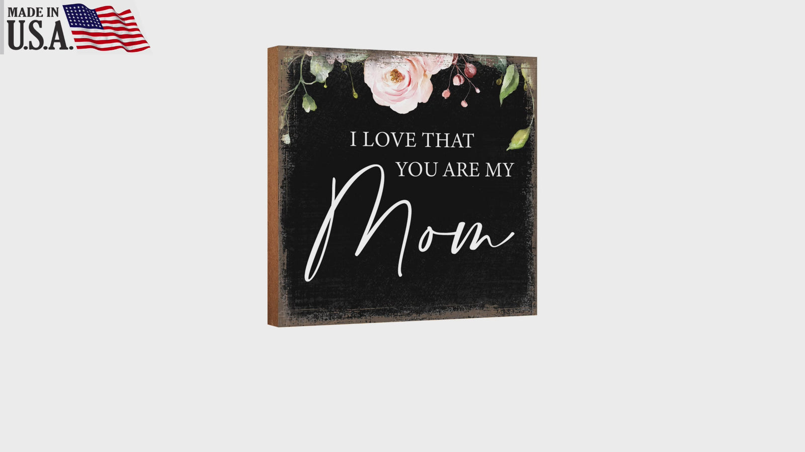 LifeSong Milestones Wooden Shelf Decor and Tabletop Signs Gift for Mother’s Day