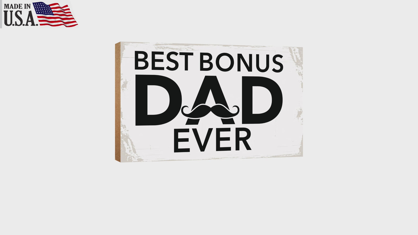 Wooden Tabletop and Shelf Décor Gift for Stepdad