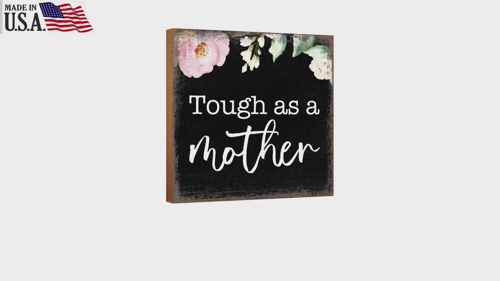 LifeSong Milestones Wooden Shelf Decor and Tabletop Signs Gift for Mother’s Day