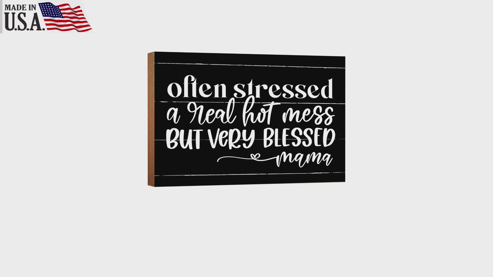 LifeSong Milestones Wooden Shelf and Tabletop Home Decor Gift for Mother’s Day