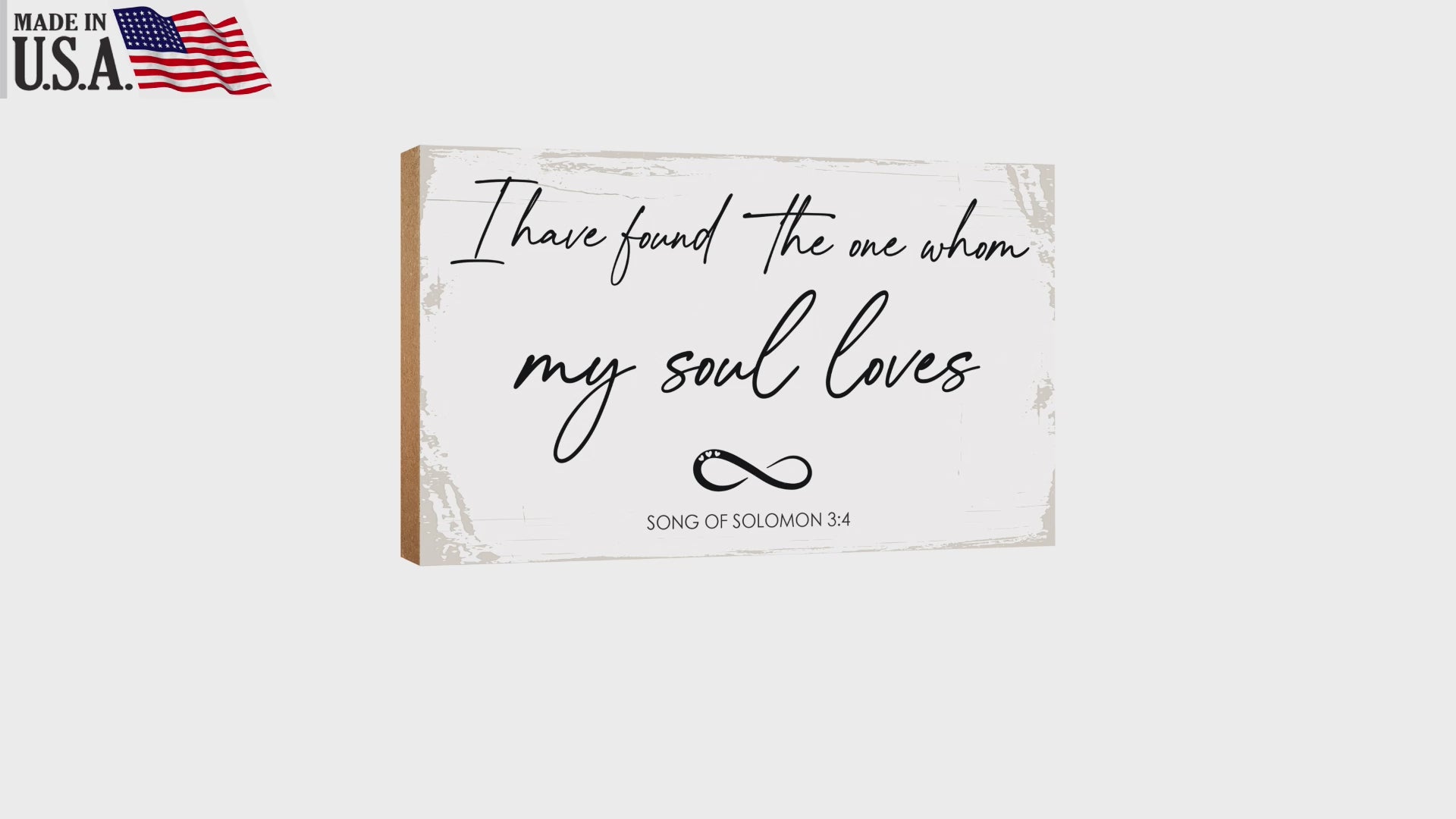 LifeSong Milestones Wooden Table Top and Shelf Décor Gift for Husband or Boyfriend